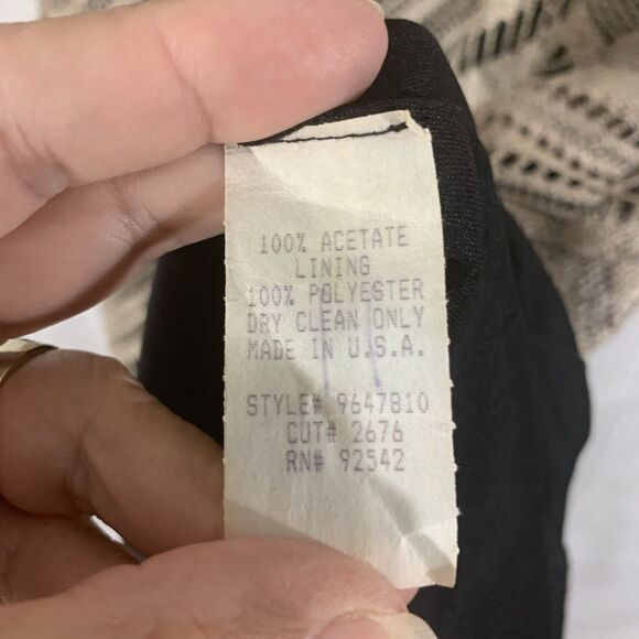 Harlow Crocheted Tank Dress Fringed Hem Womens 6 Boho Vintage - Picture 7 of 8